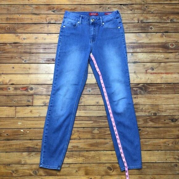GUESS faded blue skinny jeans size 27 Tahiana fit - Picture 7 of 8